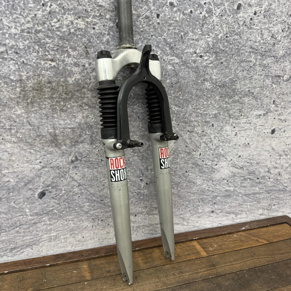 Vintage RockShox Quadra Suspension Fork 1 in THREADED 26 in Steerer Canti - Image 2 of 4