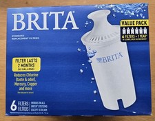 Brita Standard Water Filter Replacement Filters for Pitchers and Dispensers 6 PK
