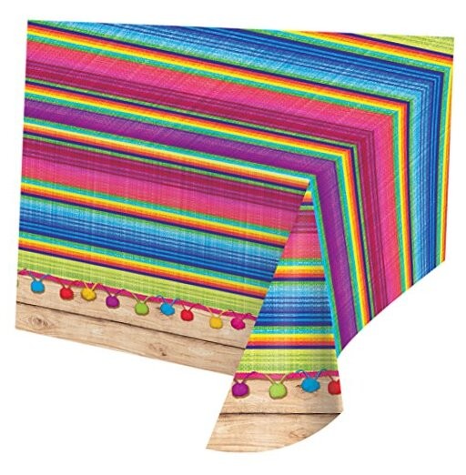 Creative Converting 324357 All Over Print Plastic Table cover, 54 x Table Cover