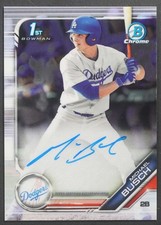 2019 Bowman Draft Michael Busch 1st Chrome Draft Pick Autograph Auto DA1485