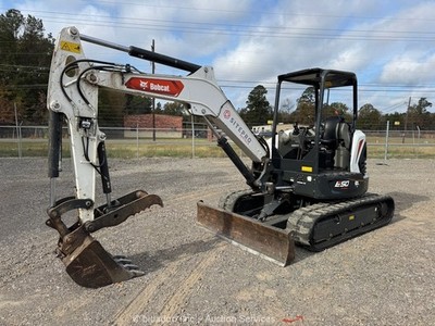 2023 Bobcat E50 R2-Series Hydraulic Mini Excavator Aux Hyd Bucket Thumb ...