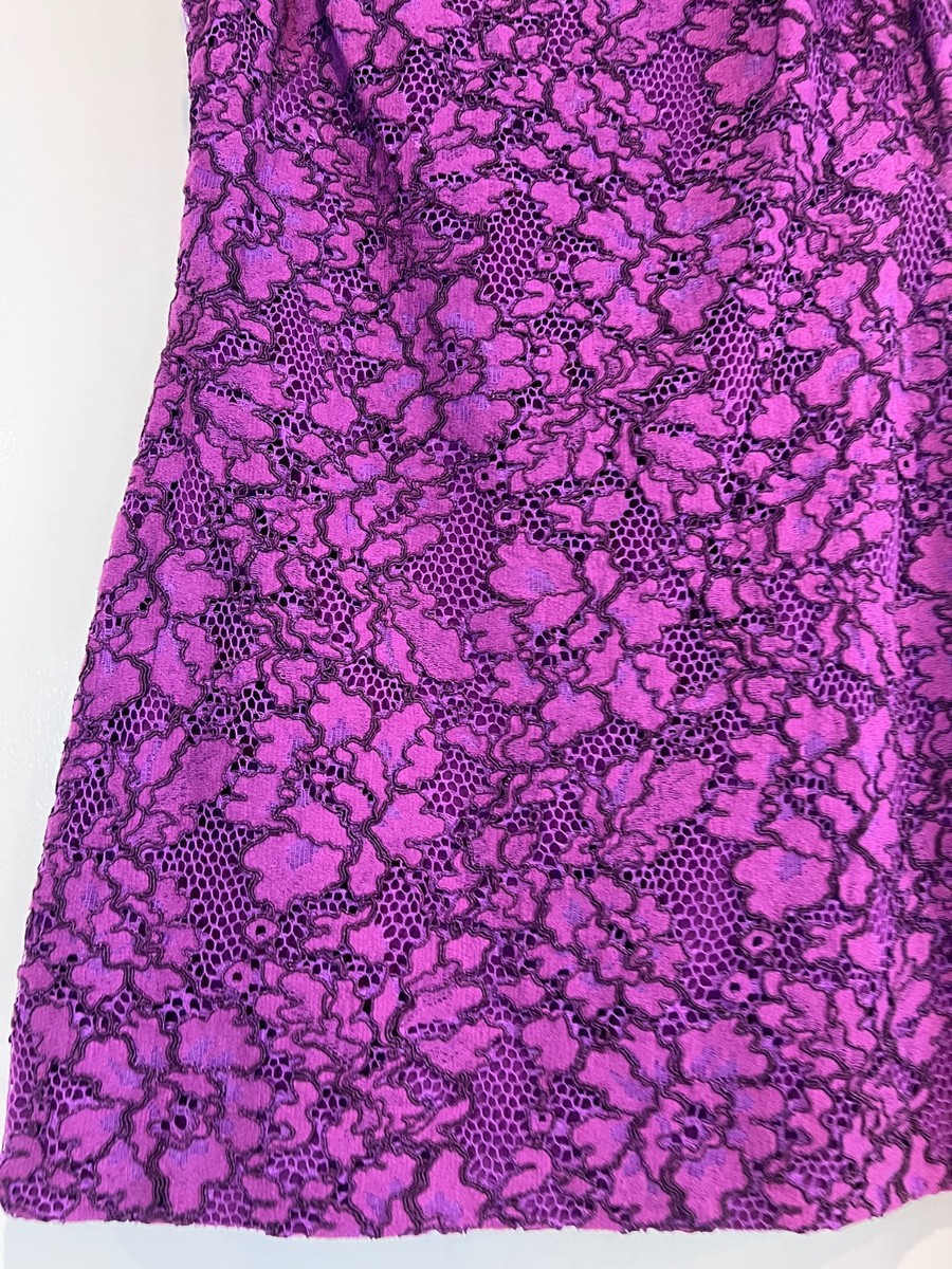 NWT Lauren Ralph Lauren Plum Purple Floral Lace Sheath Dress Size 4  Sleeveless | eBay