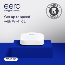 NEW Amazon eero Pro 6E Mesh WiFi Router Up to 2000 ft 2, 2.5Gbps, 100 devices