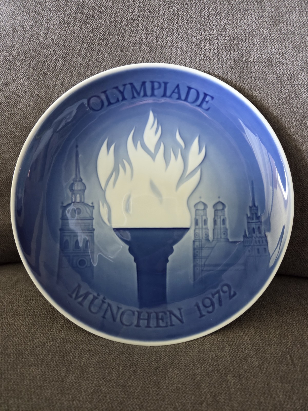 Bing & Grondahl 1972 Munich Olympic Games Collector Plate Porcelain First Issue