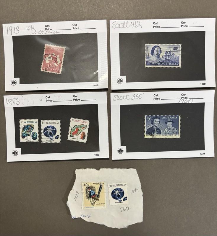 Australia stamps As Pictured