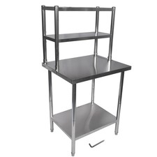 Stainless Steel Table with Drawers/Overshelves Prep Table for Home  Kitchen
