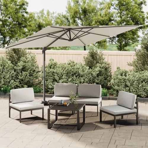 vidaXL Ampelschirm mit Aluminium-Mast 400x300 cm Terrakotta - Bild 12 von 23