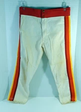 1985 Houston Astros Tom Acker #15 Game Issued White Pants 36-25 DP24409