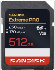 SanDisk Extreme PRO 512GB microSDXC UHS-I Memory Card - Brand New