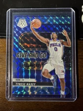 2024-25 Panini Mosaic Tyrese Maxey Give And Go Blue Reactive /99 Sixers  