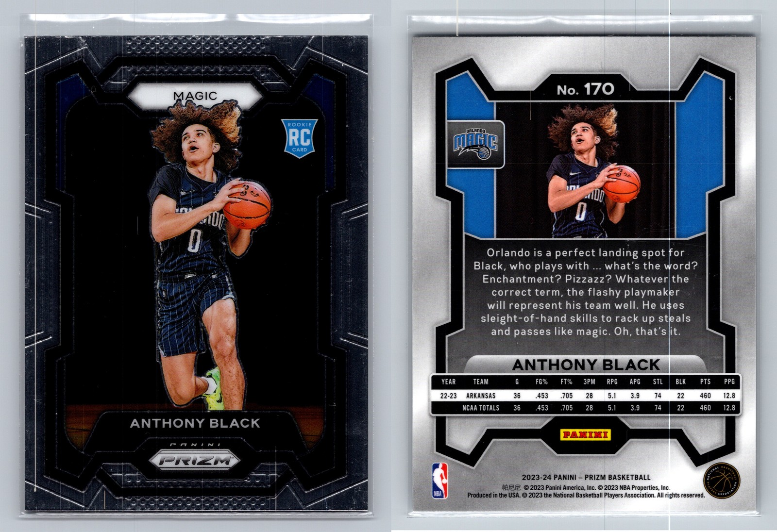 2023-24 Panini Prizm #170 Anthony Black