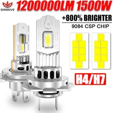 H7 LED Bulb H4 Headlight for Car CANBUS 1500W High Power Auto Lights 6500K Mini