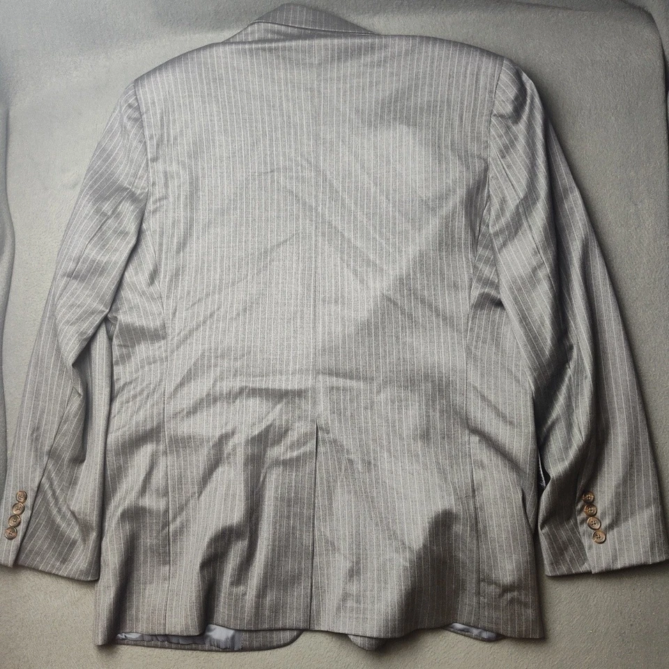 Traje Brooks Brothers 346 Para Hombre 46R Lana a Rayas Fitzgerald Fit Chaqueta 34x33 Foto 4 de 4