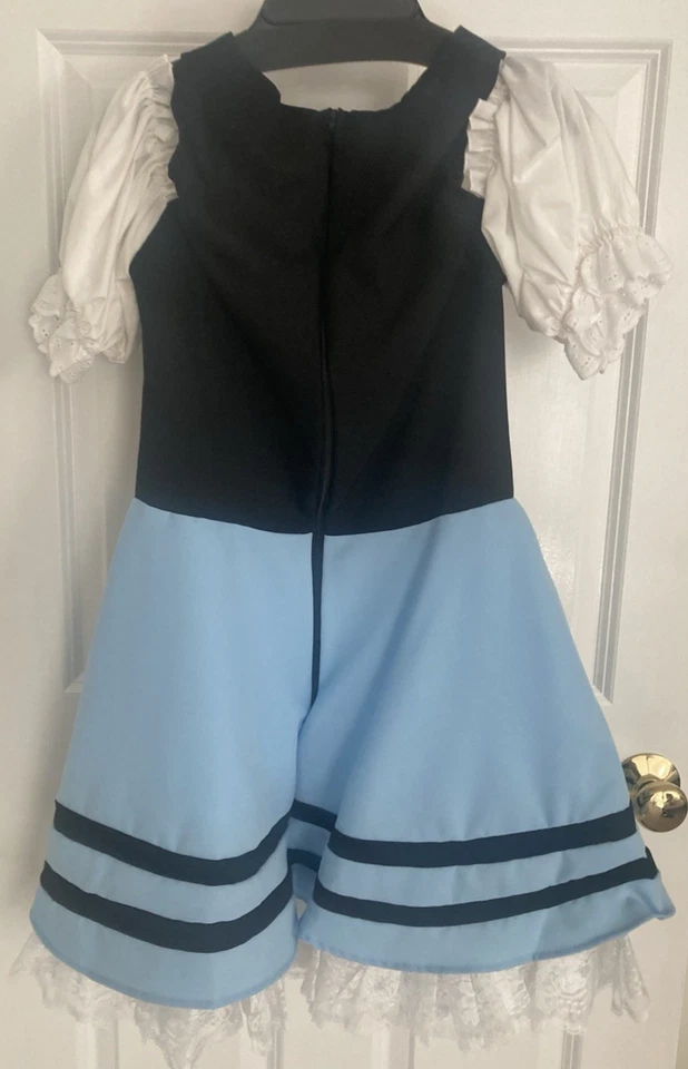 Disfraz de vestido Gretel Oktoberfest más peluca trenzada separada para mujer - mediana Foto 3 de 4