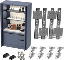 Cabinet Pocket Door Slide Hinge Kit for Inset Application, Pivot Pocket Door Sli