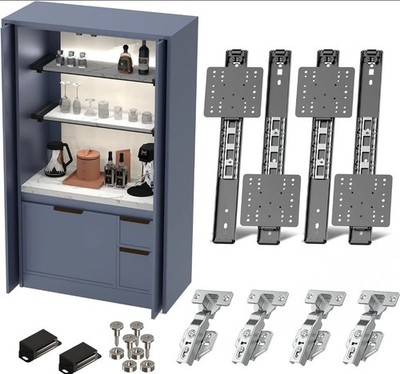 Schranktasche Tür Schiebescharnier Kit für Einsatzanwendung, Schwenktaschentür Sli