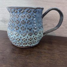 Signed Blue Studio Pottery Mug Coffee Cup Cer...