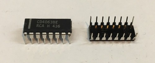 COMPARADOR DE MAGNITUD RCA CD4063 MC14063 4 BITS IC, DIP-14, QTY 5, NUEVO - Imagen 2 de 5