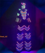LED Robot Cosplay Costume Suit Party Show Glowing Night Lights Clothing Outfits