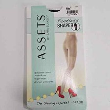Assets by Sara Blakely Size 1 Black Hi-Waist Mid Thigh Shaper NEW