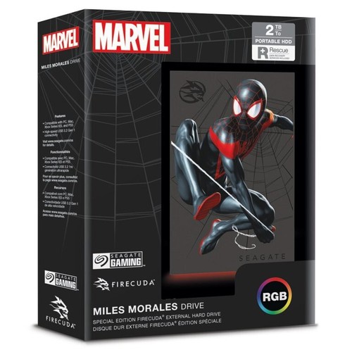 Marvel Miles Morales SPIDER-MAN 2TB External Hard-Drive by Seagate - Picture 3 of 3