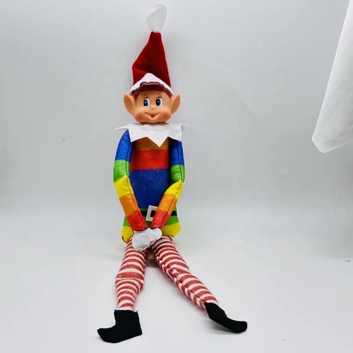 40cm Boy Girl The Naughty Christmas Elves On Display Shelf Prop Xmas Plush Toy - Picture 23 of 28