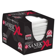 BARBER BEAUTY SALON GRAHAM SANEK HAIRCUTTING DISPOSABLE WHITE NECK STRIP XL 50PC