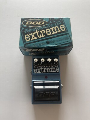 DOD Digitech GFX64 Stereo Analog Chorus Extreme Rare Guitar Effect Pedal + Box