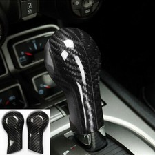 2x Kohlefaser Aufkleber Schaltknauf Startseite Verkleidung für Camaro 2010-15