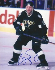 Craig Ludwig Autographed 8x10 Dallas Stars  Free Shipping  #11