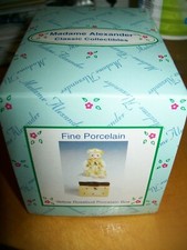 Madame Alexander YELLOW ROSEBUD PORCELAIN HINGED BOX Toddler Baby NEW