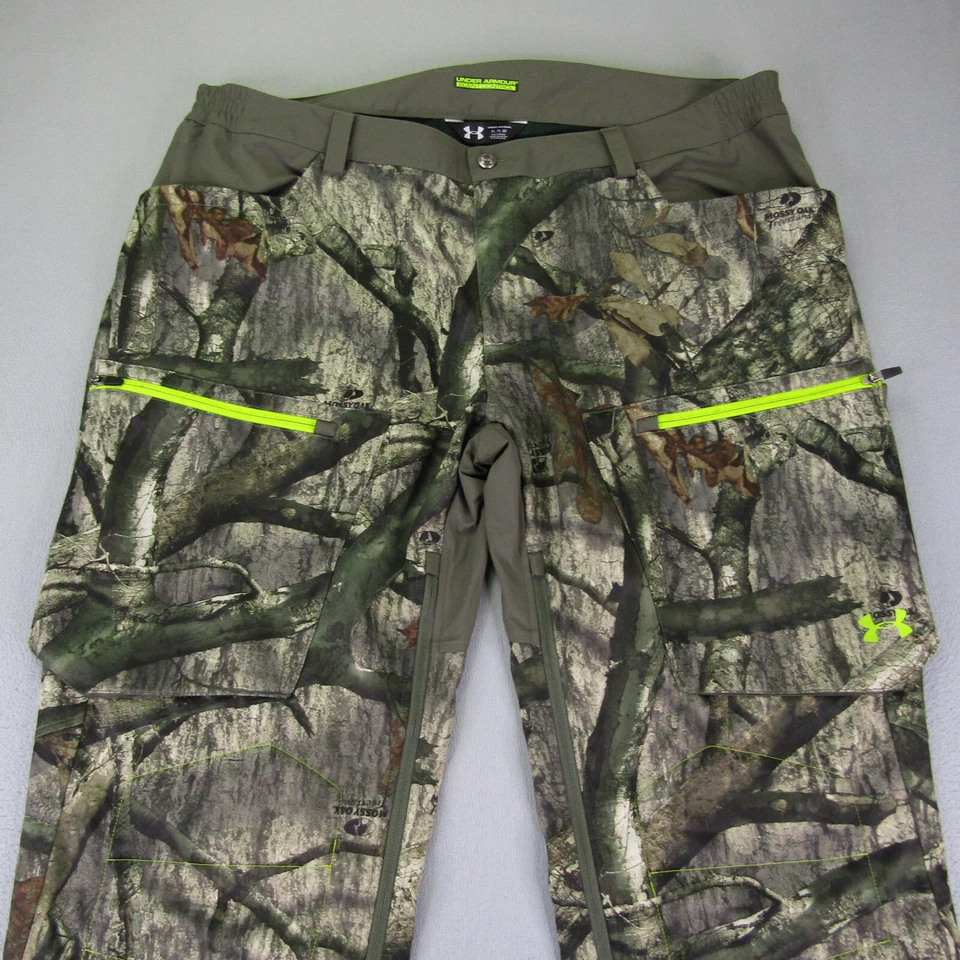 Under Armour Pants Men 3XL Green Scent Control Infrared Softshell Camo Treestand - Image 2 of 4