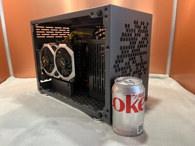 Mini ITX Gaming PC Computer AMD Ryzen 5600 CPU RX 6600 GPU 1TB SSD 16gb Ram WiFi