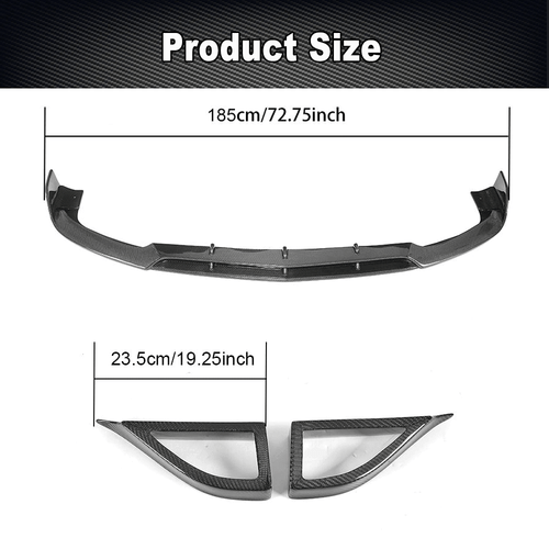Carbon Spoilerlippe Ansatz Mit Lufteinlässe für Mercedes W218 CLS63 2015-17 - Picture 7 of 15