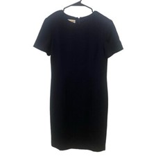 Talbots Navy Blue Short Sleeve Shift Dress Size 8