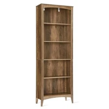 5 Tier Wooden Bookcase, 65in Open Display Bookshelf for Home, Bedroom, Office