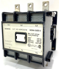 Siemens 40MG32A 40MG32A 400HP 540A 3P 600V 100kA NEMA Size 6 Contactor