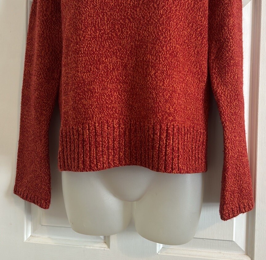 Women's David Brooks Wool Cowl Neck Sweater, Red, size Small | eBay