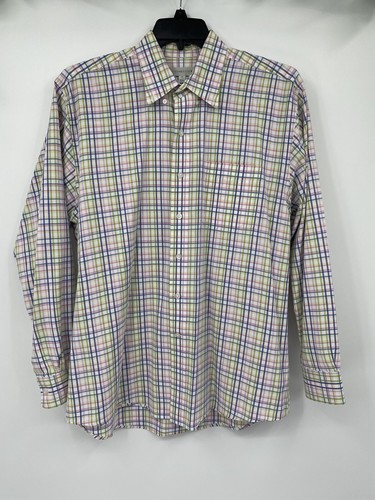 Cutter & Buck Long Sleeve Button Up Size L Multicolor Striped Men’s - Picture 2 of 5