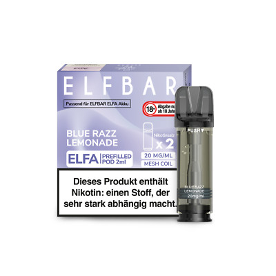10x 2 Elfbar Elfa Pods - Alle Sorten - 20mg Nikotin Original (20 Pod) Elfliq