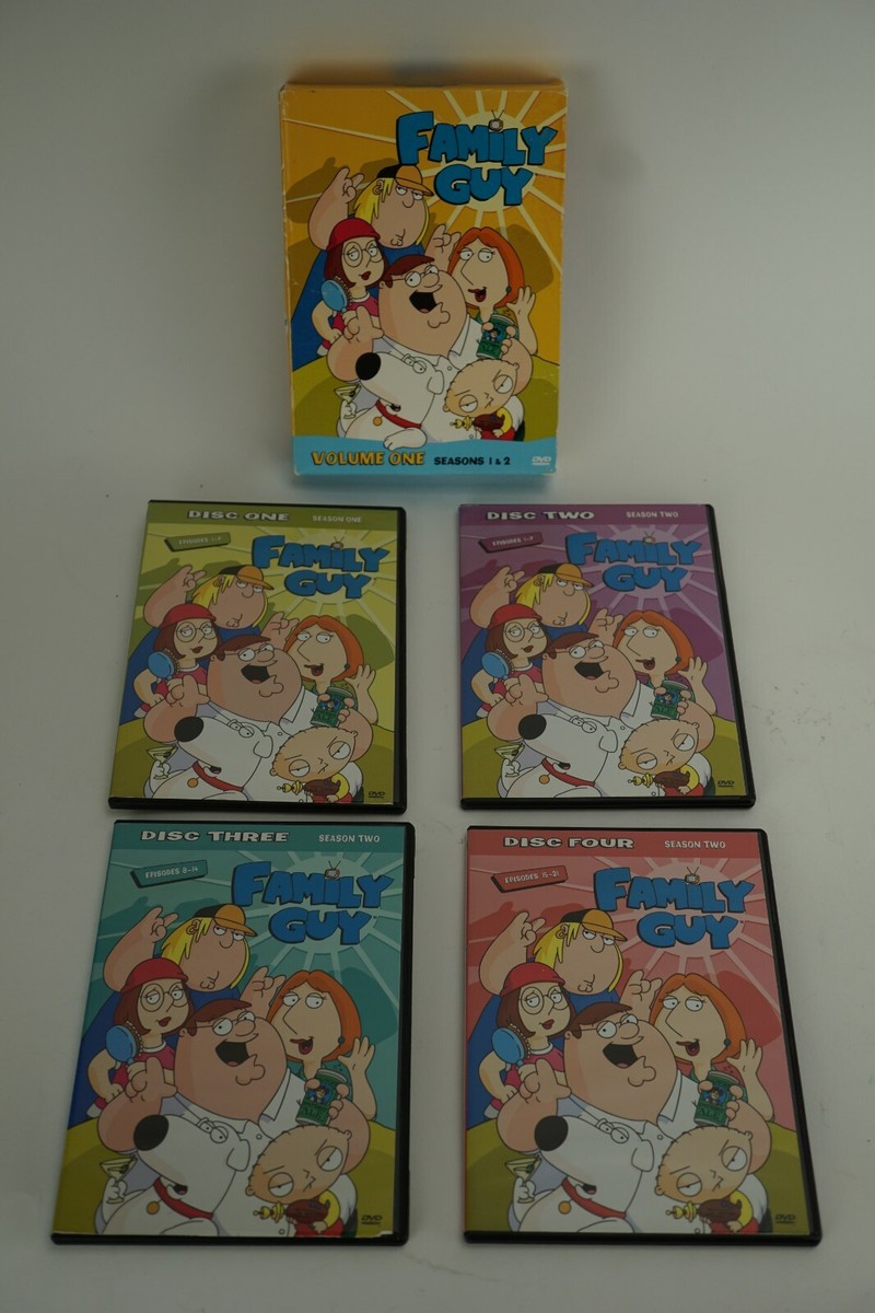 Family Guy - Volume 1: Seasons 1 2 (DVD, 2009, 4-Disc Set, iTunes