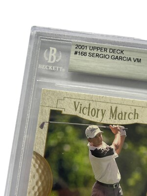pga graded cards Sergio Garcia Upper Deck Graded Card Golf PGA 2011 Victory March
