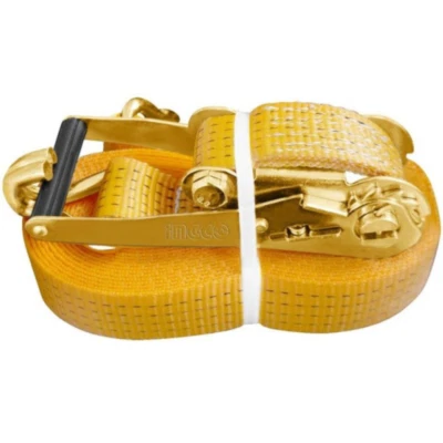 INGCO Cinghie Cricchetto 6 Metri x 25 mm 1,5 Tonnellate Ancoraggio Fissaggio Oggetti