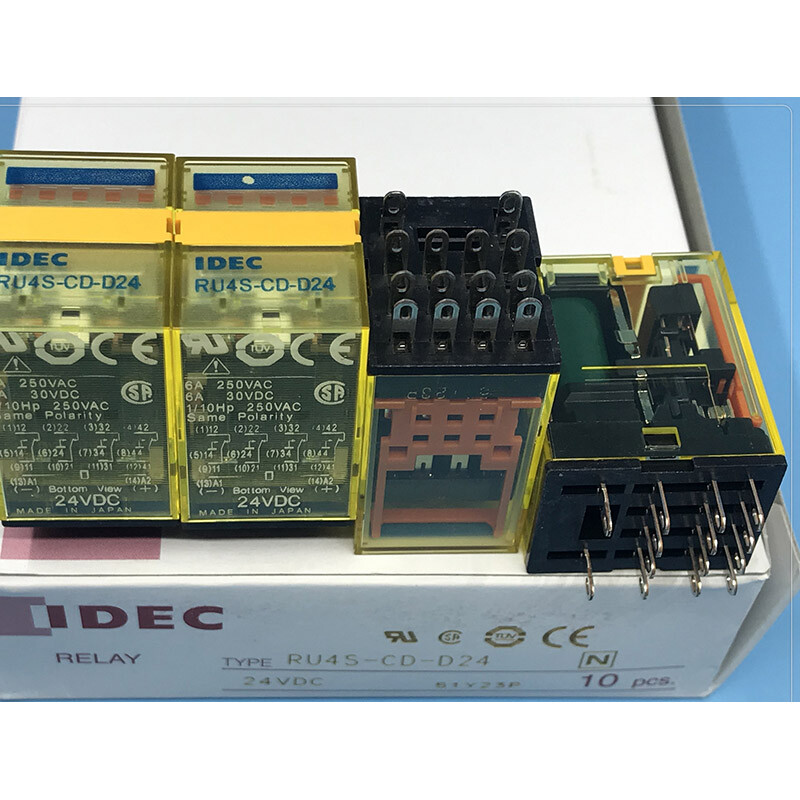 Ru4s 5Pcs IDEC RU4S-CD-D24 24VDC Relay Plug-In 6A 250VAC 14Pin | eBay