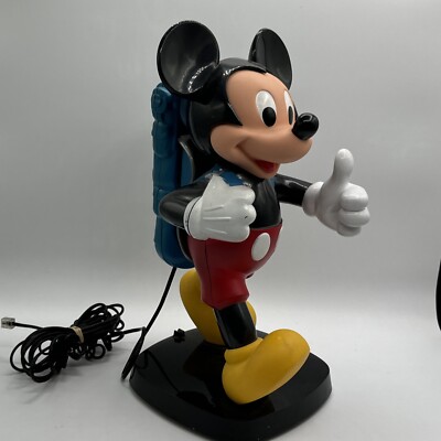 Vintage 1986 Tyco Mickey Mouse Hiking Figure Telephone 14