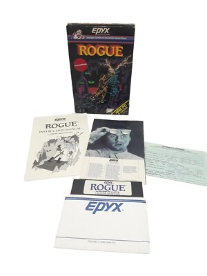 Rogue Epyx IBM PC & PCjr Big Box 5.25'' Floppy Disk Rarität Vintage Sammler