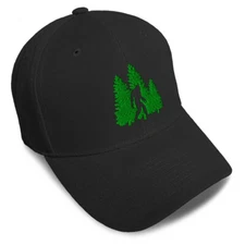 Baseball Cap Woods Bigfoot A Embroidery Acrylic Dad Hats for Men & Women 1 Size