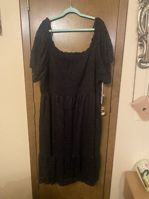 NWT LC Lauren Conrad Plus Size 4X Black Lace Fit & Flare Dress Elastic Bandeau | eBay NWT LC Lauren Conrad Plus Size 4X Black Lace Fit & Flare Dress Elastic Bandeau | eBay