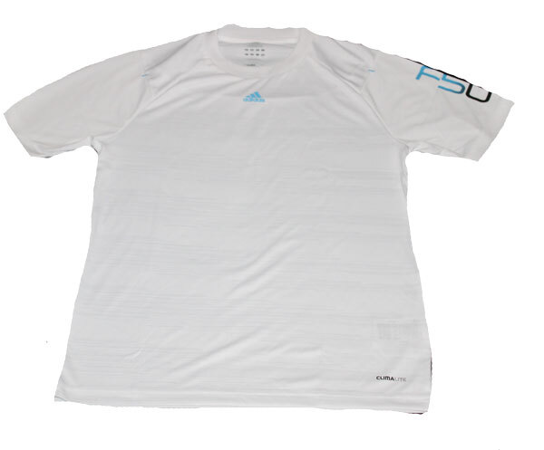 P) Herren V37819 Adidas T-SHIRT Weiss F50 Climalite Tee Shirt Gr. S Neu-image