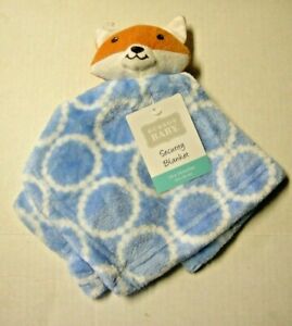 Security Blanket by Hudson Baby, Fox Design, Blue, 14